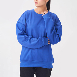 Sudadera Oversize para Mujer, Premium, de Algodón Grueso, Cuello Redondo, Manga Larga, Estilo Casual, Moda Urbana, Marca Privada - Product Image 1