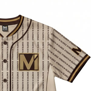 Camiseta de béisbol profesional sublimada, ropa deportiva personalizada para equipos, moda urbana, MALUZA INDUSTRIES, ropa deportiva premium. - Product Image 3