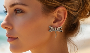 DIVYORO <b>SILVER</b> DRAGONFLY <b>STUDS</b> - Product Image 3