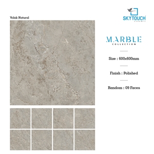 กระเบื้องพอร์ซเลนกันลื่น ทนความร้อน ขนาด 600x600 มม. 60x60 ซม. กระเบื้องพอร์ซเลนสเปนเคลือบเงา สำหรับผนังและพื้นภายใน - Product Image 3