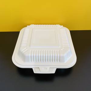 Contenants alimentaires à clapet de qualité supérieure pour plats à emporter, 8x8, 9x9, pour restaurants, MFPP, 1-2-3 compartiments. - Product Image 2
