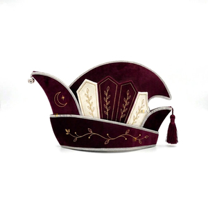Casquette florale brodée sur mesure avec pompon, idéale pour les festivals, les fêtes, les carnavals, casquette de prince - Product Image 6