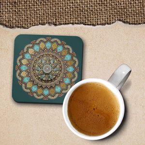 Sous-verres décoratifs résistants à la chaleur pour tasses à café et à thé avec support, pour table à manger et décoration intérieure - Product Image 5