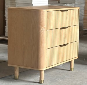 Ash 3-Drawer Ripple Dresser for Kids Bedroom Strong Construction Non-Toxic Water-Based Finishing Made from <b>Wood</b> - Product Image 2