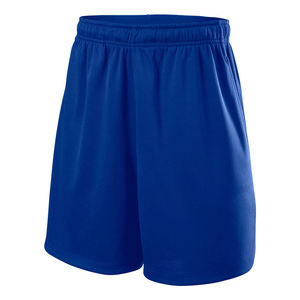 Shorts Bermuda Homme Bleu Uni Taille Élastique Séchage Rapide en Polyester – Style Urbain Décontracté – Meilleures Ventes - Product Image 2