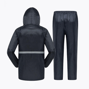 <b>Rain</b> Suit Premium Waterproof Rainwear Suit Hooded <b>Jacket</b> and Trouser Set for Outdoor Activities OEM Wholesale - Product Image 2