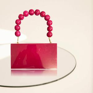 Pochette de Soirée Dorée en Résine avec Bords Perlés et Paillettes, Sac à Main de Luxe en Acrylique, Chic et de Créateur, pour Mariage et Fêtes - Product Image 5