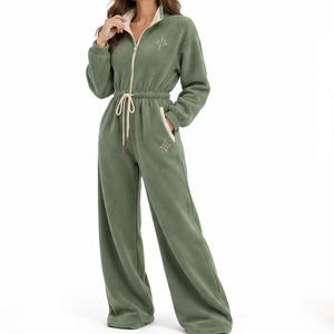 Combinaison polaire pour femme EAZWEARS avec poches latérales – Commande en gros, export usine, services de personnalisation de vêtements de qualité, OEM - Product Image 6