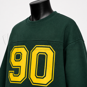 Sudadera con cuello redondo y estampado gráfico extragrande para hombre, sudadera con estampado universitario personalizado, sudadera estilo streetwear, fabricante OEM - Product Image 6