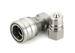 Raccord hydraulique à déconnexion rapide série ISO 7241 B, faible fuite, filetage BSPP, pour machines de construction - Product Image 3