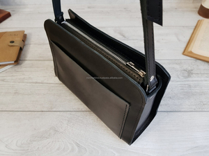 Bolso bandolera Estilo Vintage, bandolera de cuero de diseño minimalista, unisex, impermeable, informal, pequeño, a la moda, para mujer - Product Image 6