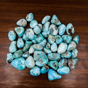 Pierres roulées naturelles de Larimar bleu, cristal de guérison pour la méditation Reiki, décoration énergétique, vente en gros - Product Image 3