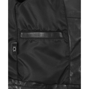 Chaqueta de Mujer Personalizada 100% Cuero Genuino de Oveja Napa, con Tachuelas, Negra, Corte Ajustado, Chaqueta de Moda, Fabricante Mayorista OEM ODM - Product Image 5