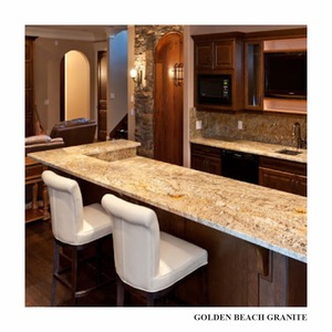 Golden Bleach Granite Slabs Customized Size Natural <b>Stone</b> Flamed Finish Bulk Wholesale Manufacturer - Product Image 4