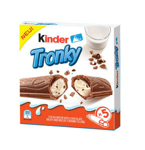 Lot de 5 Kinder Tronky 90g - Vente en gros sécurisée pour les allées internationales de confiseries à fort volume de vente - Product Image 1