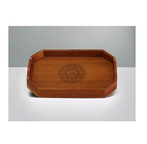 ถาดเสิร์ฟไม้อะคาเซียและมะม่วงเป็นมิตรกับสิ่งแวดล้อมถาดเสิร์ฟอาหารที่มีเอกลักษณ์เฉพาะในบ้านโรงแรมร้านอาหารสินค้าซูเปอร์มาร์เก็ต - Product Image 5