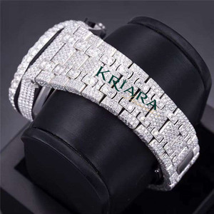 Unique Design Durable and Stylish Stainless Steel Moissanite Diamond <b>Watch</b> Perfect for Any Formal or Casual Event - Product Image 4