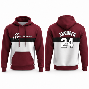 Sweat-shirts de sport personnalisés pour hommes 100 % coton brodés par sublimation, grandes tailles, tenues d'équipe d'entreprise, esprit d'équipe décontracté - Product Image 3
