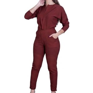 Tenues d'infirmières pour femmes, ensembles de blouses médicales en polyester/coton tricoté, respirants et extensibles, style blouse de laboratoire, uniformes d'infirmières - Product Image 5