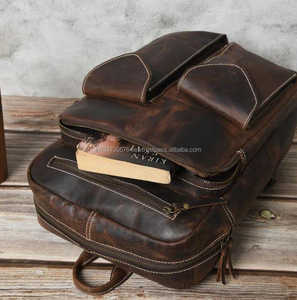 Venta al por mayor de estilo vintage de chocolate Crunch Mochila De Negocios multifuncional nuevo estilo bordado de plumas de ratán ESTILO OCCIDENTAL - Product Image 3