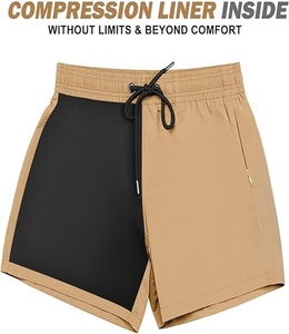 High Quality Sustainable Elastic Drawstring Closer Quick Dry Classic Fits Knee-Length Custom Color Swim <b>Shorts</b> for <b>Men</b> - Product Image 2