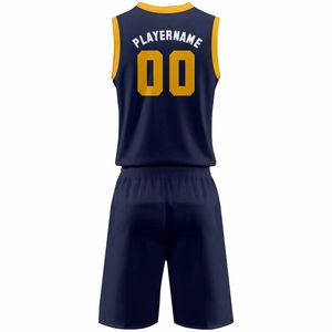 Maillots de basket-ball personnalisés de haute qualité avec logo personnalisé, imprimés par sublimation, vêtements d'entraînement, uniformes de basket-ball pour hommes - Product Image 3