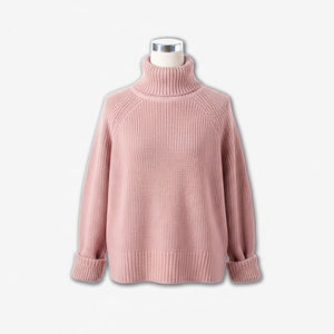 Suéteres de cuello alto regulares para adultos, tejido de punto, antiarrugas, 100% acrílico, Vietnam, cuello alto CRAZIGOODS para mujer - Product Image 4