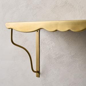 Support d'étagère élégant en laiton au design classique pour étagères flottantes, rangement de livres et présentoirs muraux décoratifs - Product Image 2