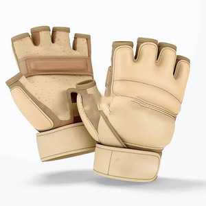 Nouveauté 2026 – Gants de Sparring MMA Professionnels Demi-Doigts en Cuir Respirant avec Lacets et Logo Personnalisé - Product Image 2