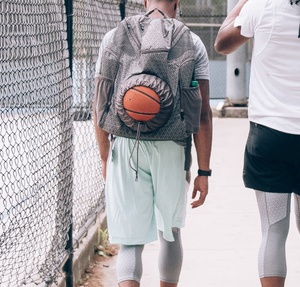 กระเป๋าเป้ใส่บาสเกตบอล,กระเป๋าเป้บาสเก็ตบอลแบบกำหนดเองพร้อมช่องเก็บรองเท้าแบบหูรูด - Product Image 4