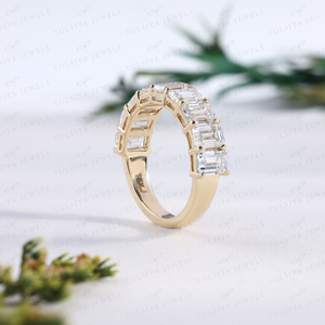 Luxury Diamond Eternity Band Thick Bezel Set Crystal Multi Stone <b>Statement</b> <b>Ring</b> Anniversary Jewelry For Women - Product Image 4
