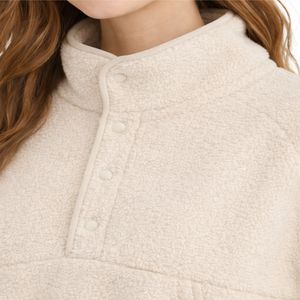 Sudadera Larga de Forro Polar para Mujer, Estilo Urbano, con Media Cremallera, Cálida para Invierno, con Bolsillos, Ligera, Transpirable, Moderna - Product Image 6