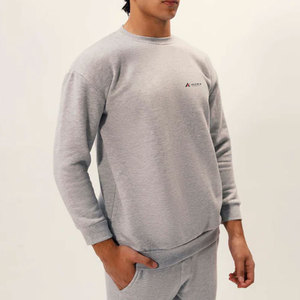 เสื้อสเวตเชิ้ตคอกลมผ้าฟลีซคอตตอน 100% สำหรับผู้ชาย ระบายอากาศได้ดี เป็นมิตรกับสิ่งแวดล้อม คุณภาพสูง ทรงปกติ ใส่สบายในฤดูหนาว - Product Image 4