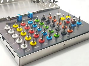 Kit de 42 Piezas para Implantes Dentales Manuales, Juego de Instrumentos Quirúrgicos de Acero con Trinquete, Herramientas Expansoras de Hueso para Colocación de Implantes - Product Image 1
