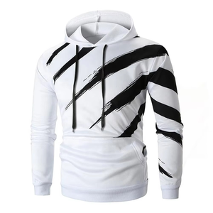 สินค้าขายดี ผลิตภัณฑ์ยอดนิยม เสื้อฮู้ดดี้ผู้ชาย พิมพ์ลายตามสั่ง ผ้าฝ้ายผสมโพลีเอสเตอร์ แขนยาว มีฮู้ด สกรีนโลโก้ตามสั่ง เสื้อฮู้ดดี้ซับลิเมชั่นผู้ชาย - Product Image 3