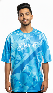 Camiseta Sublimada Extra Grande para Hombre, Corte Regular, Estilo Urbano, Informal, de Poliéster/Algodón, Antiarrugas y Transpirable - Product Image 2