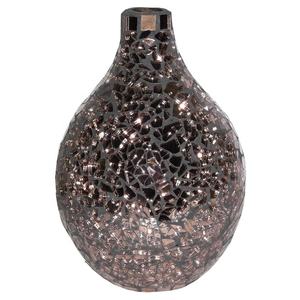 Vase à main de couleur bronze Vase à fleurs décoratif de table en verre clair Pot de fleur décoratif pour la maison contemporaine vie en gros - Product Image 4