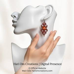 Pendientes de Macramé Hechos a Mano, Estilo Vintage, Joyería Artesanal Natural Boho para Bodas y Fiestas, Venta al Por Mayor - Product Image 3