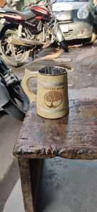 Eco-Friendly Polished Wooden Viking <b>Mug</b> with Hand Carved Engraving and Animal Design-Valentine's Day & Halloween Gift - Product Image 5