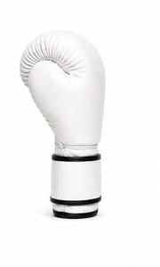 Gants de boxe en PU blanc avec sangle de poignet en velcro pour l'entraînement et le sparring des adultes - Product Image 3