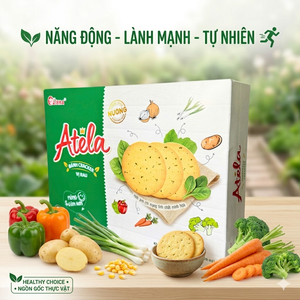 | Free Samples | Premium Vegetable Crackers – Light Crispy Snack with Natural Vegetable Flavor 342g - Direct Vietnam Factory - Product Image 1