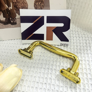 ZERUN Case Plastic Flat Box Gift Gold Sliver Handles <strong>Small</strong> Plastic Square Handles for Hardware <strong>Antique</strong> Leather - Product Image 2