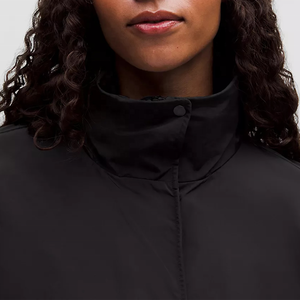 <b>Women's</b> Black <b>Utility</b> <b>Jacket</b> Full Sleeve Stand Collar Zipper Closure Windproof Woven Polyester Autumn Softshell <b>Jacket</b> - Product Image 5
