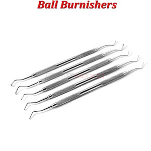 Professional Dental 5Pcs Ball Burnishers Composite Filling Plugger Explorer Root Canal Pulp Spreader Scaler Medic Instruments - Product Image 1