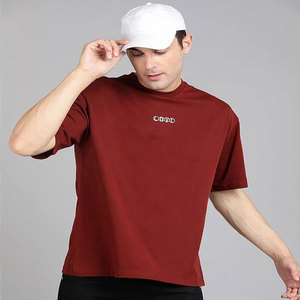Camiseta de Verano de Moda, 230 g/m², 100% Lavado Ácido, Hombros Descubiertos, Manga Tres Cuartos, Estilo Vintage Urbano - Product Image 3