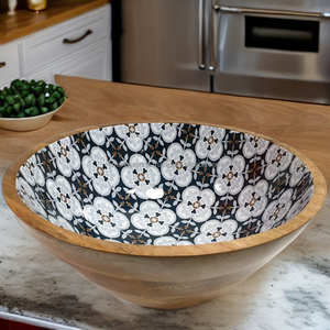 Ensemble de bols en bois de manguier classique Palazzo Premium avec cuillères écologiques pour servir, décoration de table, cadeau de mariage, articles de cuisine - Product Image 2