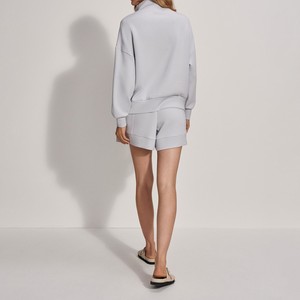 Custom <b>Women</b> Winter <b>Quarter</b> <b>Zip</b> Front <b>Sweatshirt</b> Soft Fleece Pullover Long Sleeve Casual Activewear Wholesale OEM Manufacturer - Product Image 4