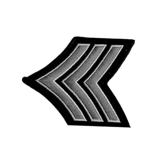Tactical Sleeve Rank Chevron <b>Machine</b> Patch for Uniform Patch Clothing for Heat Transfer Custom Embroidery Patches Chevron - Product Image 2