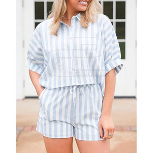 Conjunto de Shorts de Verano para Mujer 2026, Estilo Casual con Top a Juego y Material Transpirable - Product Image 3