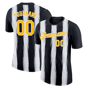 Maillot de football américain personnalisé 2026 à manches courtes 100 % polyester avec votre propre logo, protection UV, séchage rapide, respirant, noir - Product Image 3